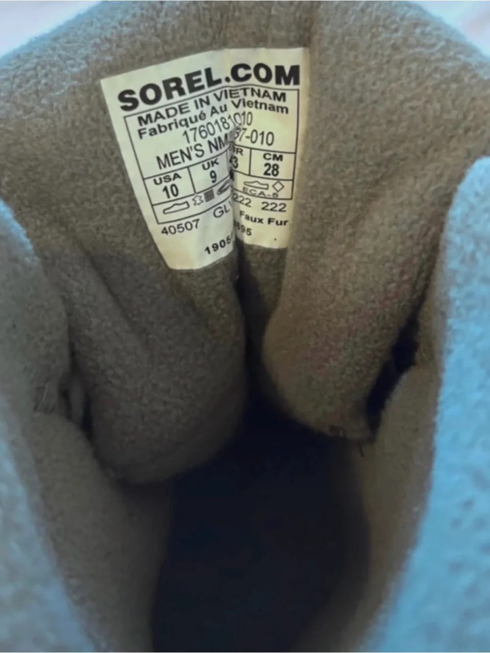 Sorel Men's Waterproof Lace-Up Snow Boot Size 10 NWT